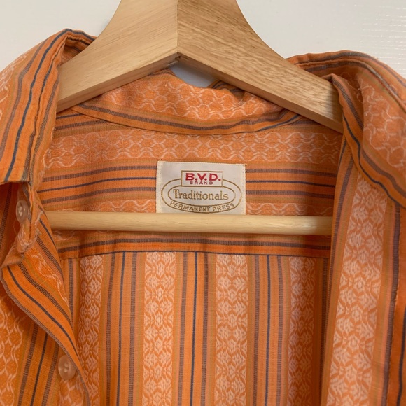 Vintage BBD Brand Traditionals Peach Button down - Picture 2 of 7
